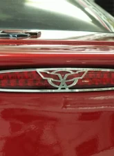 American Car Craft 5th Brake Light Trim Crossed Flag Style GML Chevrolet Corvette 1997-2004                                     - ACC-032047 - Image 2